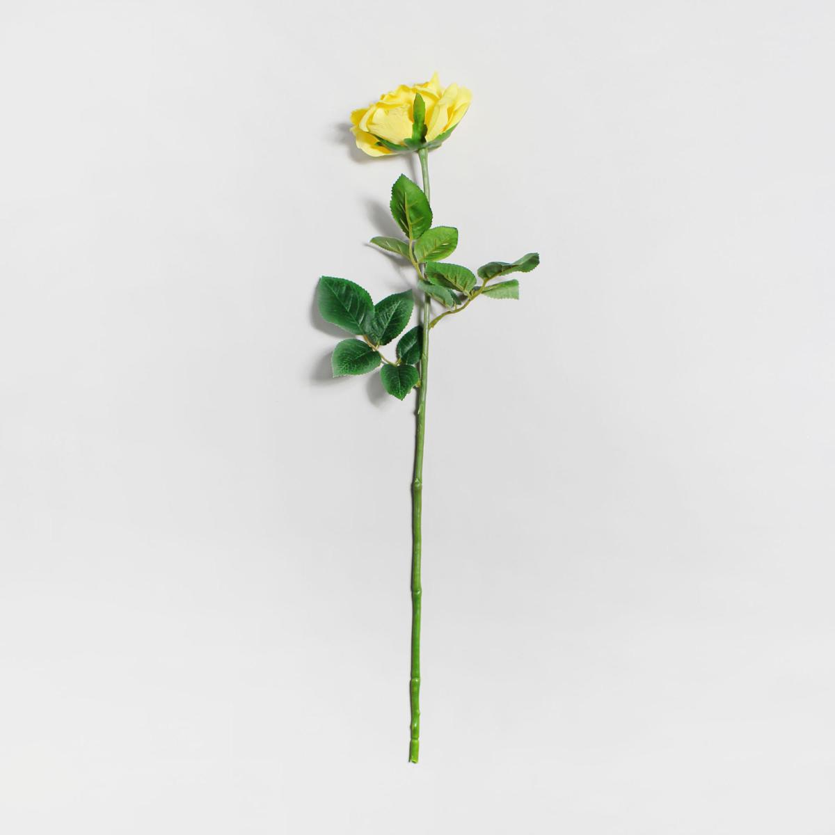 Pack of 12 Artificial Rose Yellow Spray 65cm Yellow – image 3