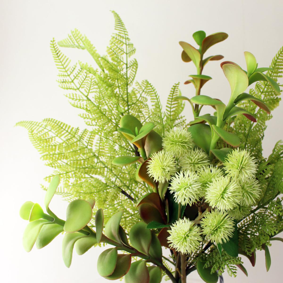 Florals Forever Jade Succulent Bouquet Green – image 3