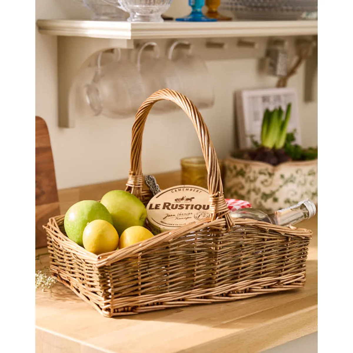 Sloped Antique Wash Flower Trug – image 2