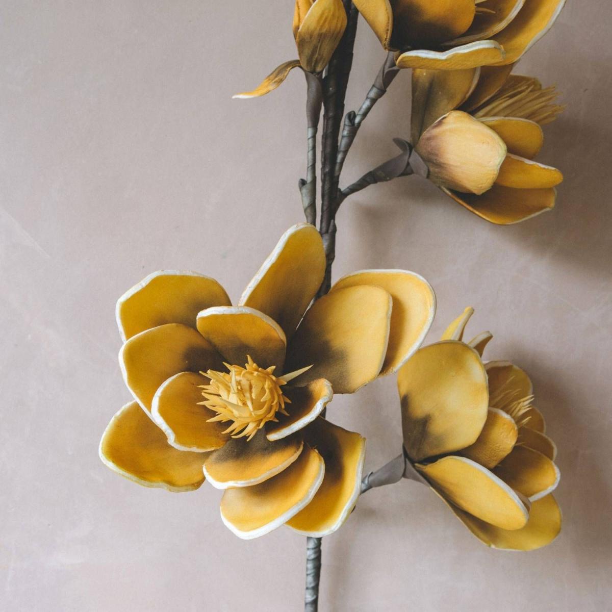 Faux Yellow Allia Flower – image 2