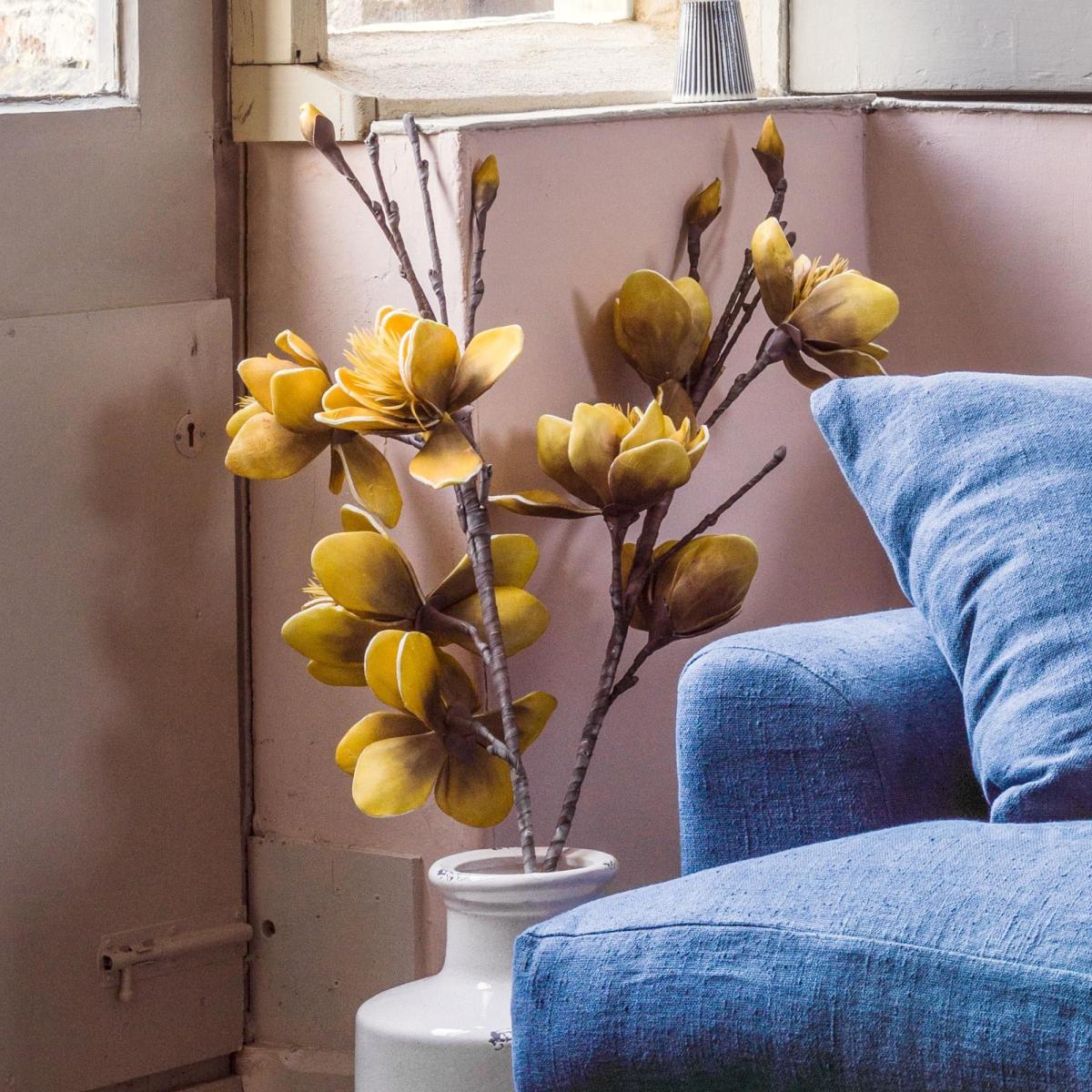 Faux Yellow Allia Flower – image 3