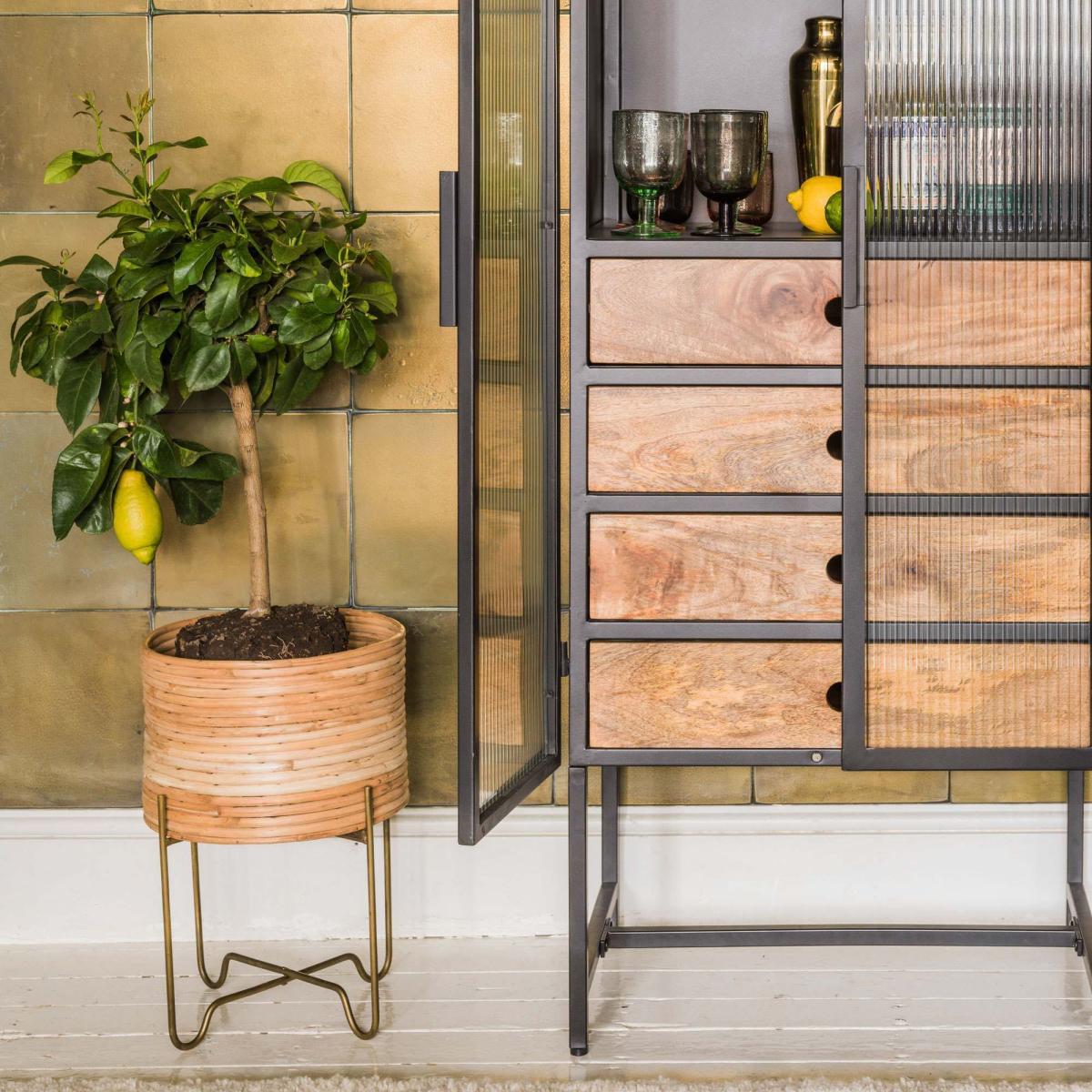 Cane Indoor Plant Stand – image 2
