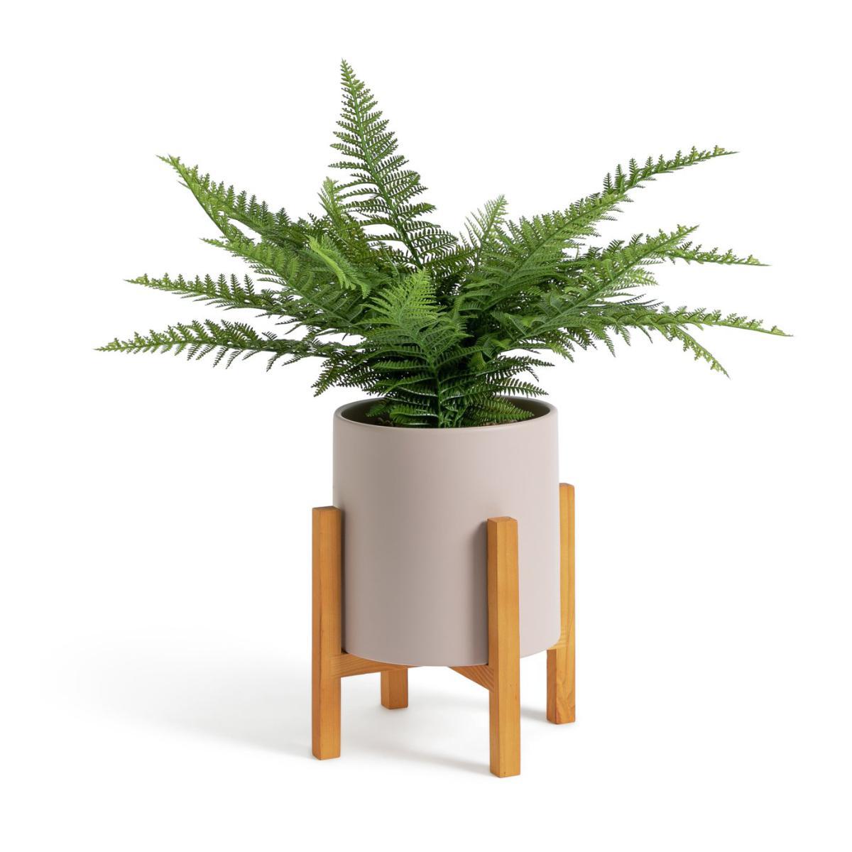 Habitat Large Fern in Pot on Stand - Pink – image 3