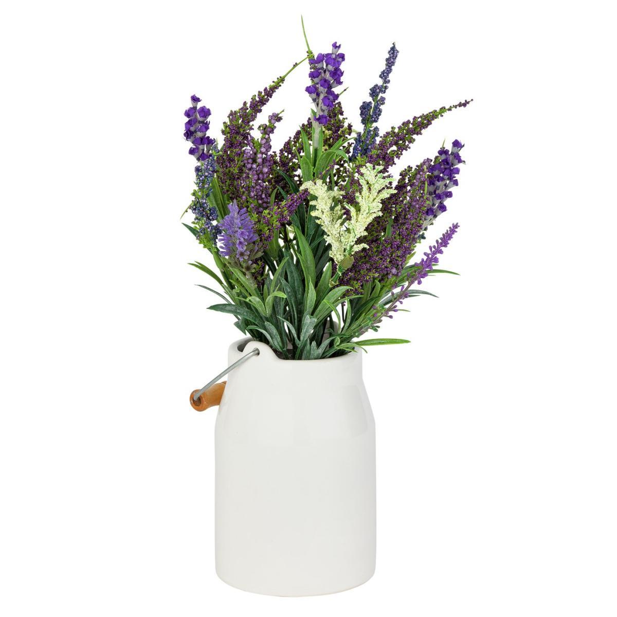 Habitat Lavender Artificial Arrangement in Ceramic Jug – image 2