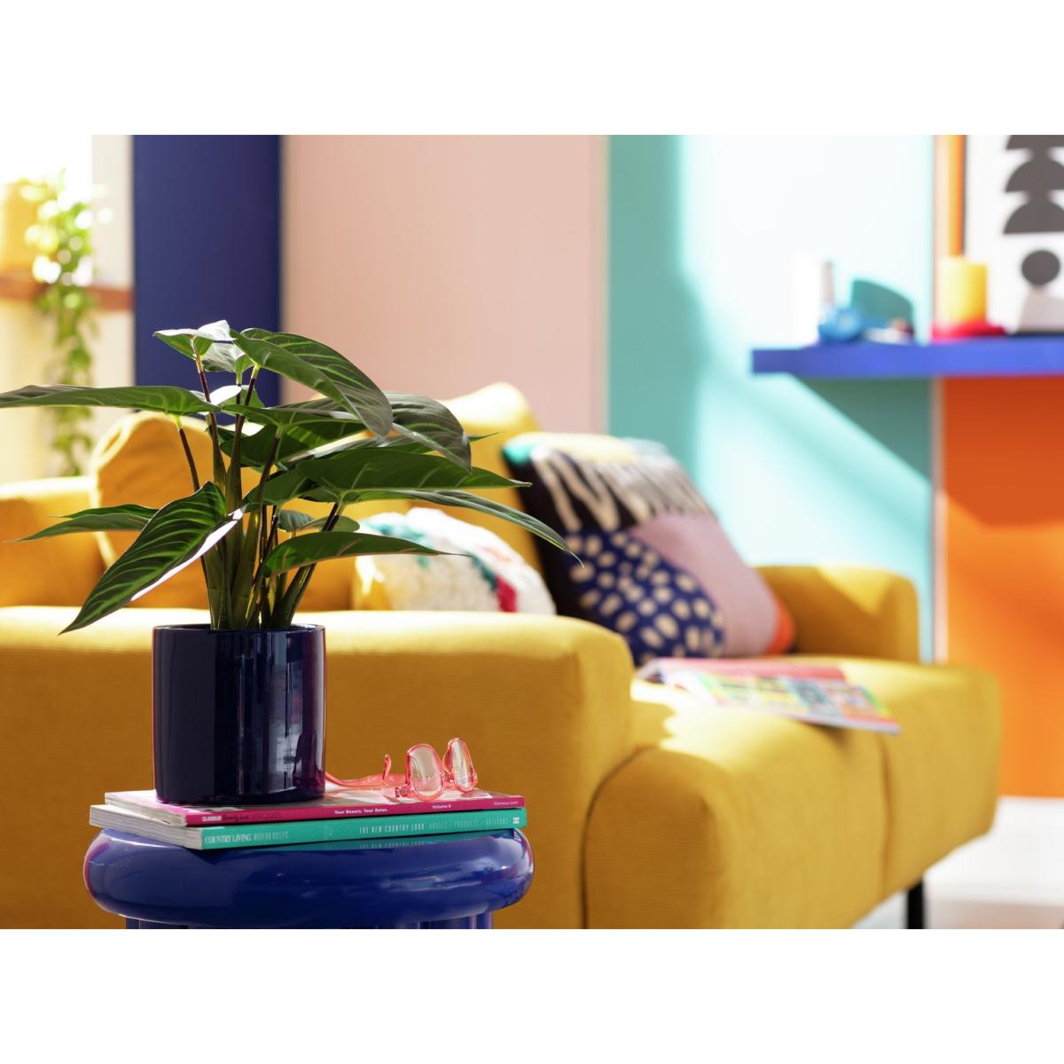 Habitat Faux Plant in Ceramic Pot - Blue – image 2