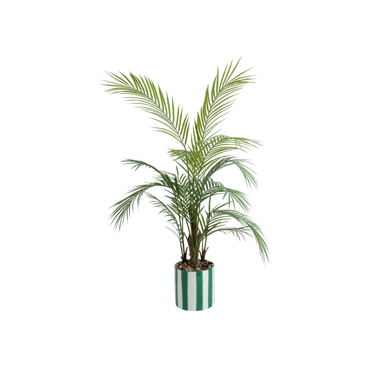Argos Faux Palm Tree in Stripe Pot – image 1