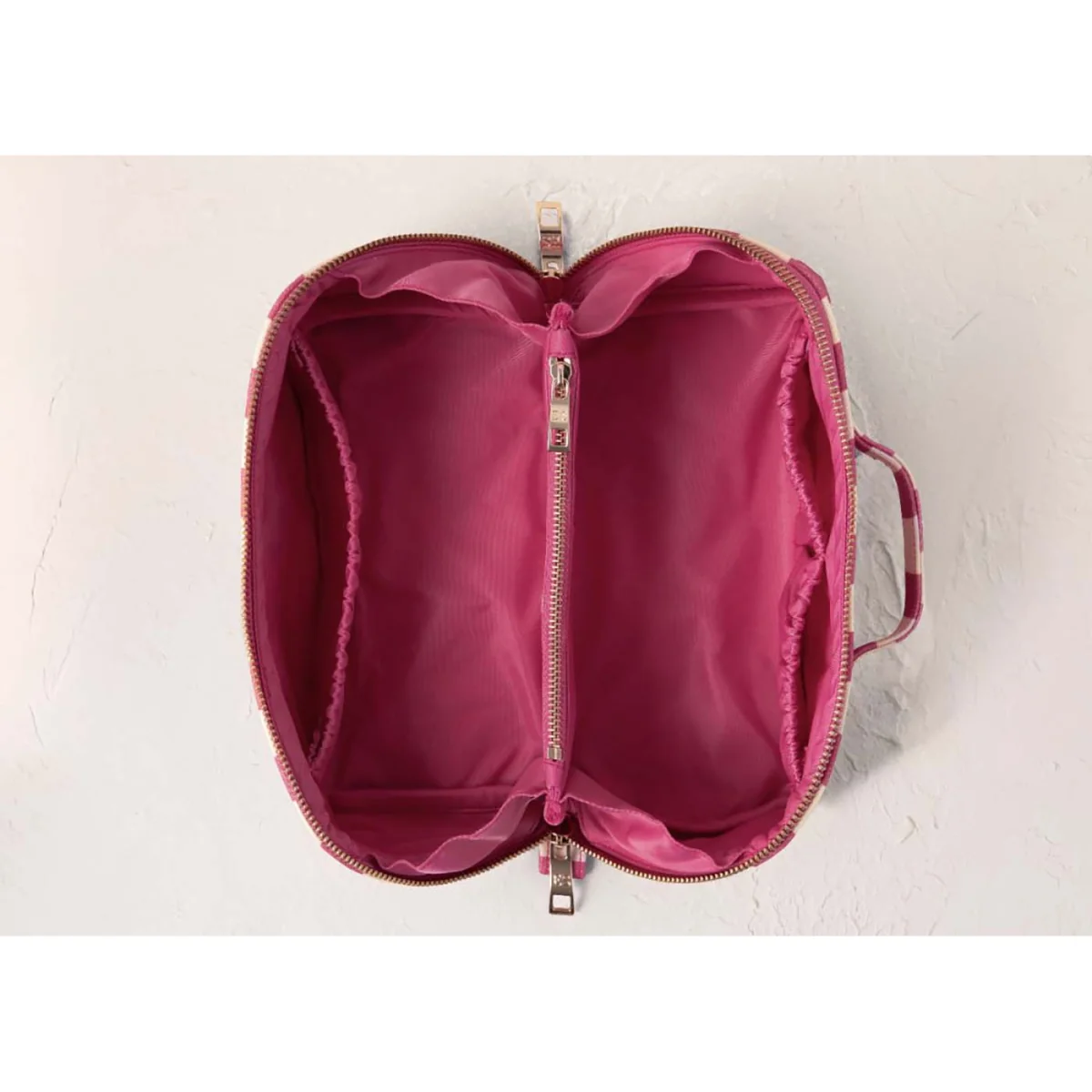 Elizabeth Scarlett Tulip Stripe Open Flat Makeup Bag – image 3