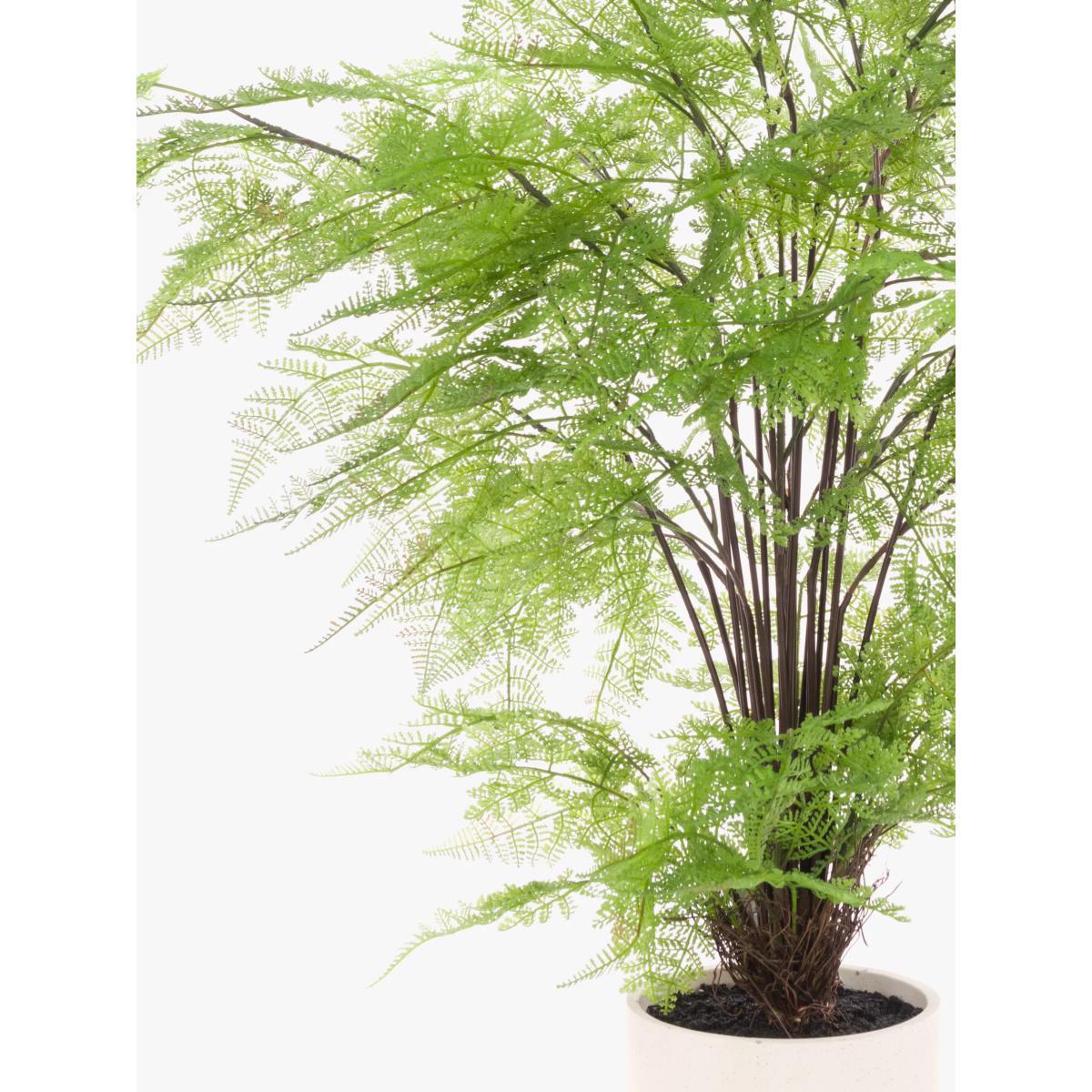 Floralsilk Artificial Fern in Cement Pot – image 2