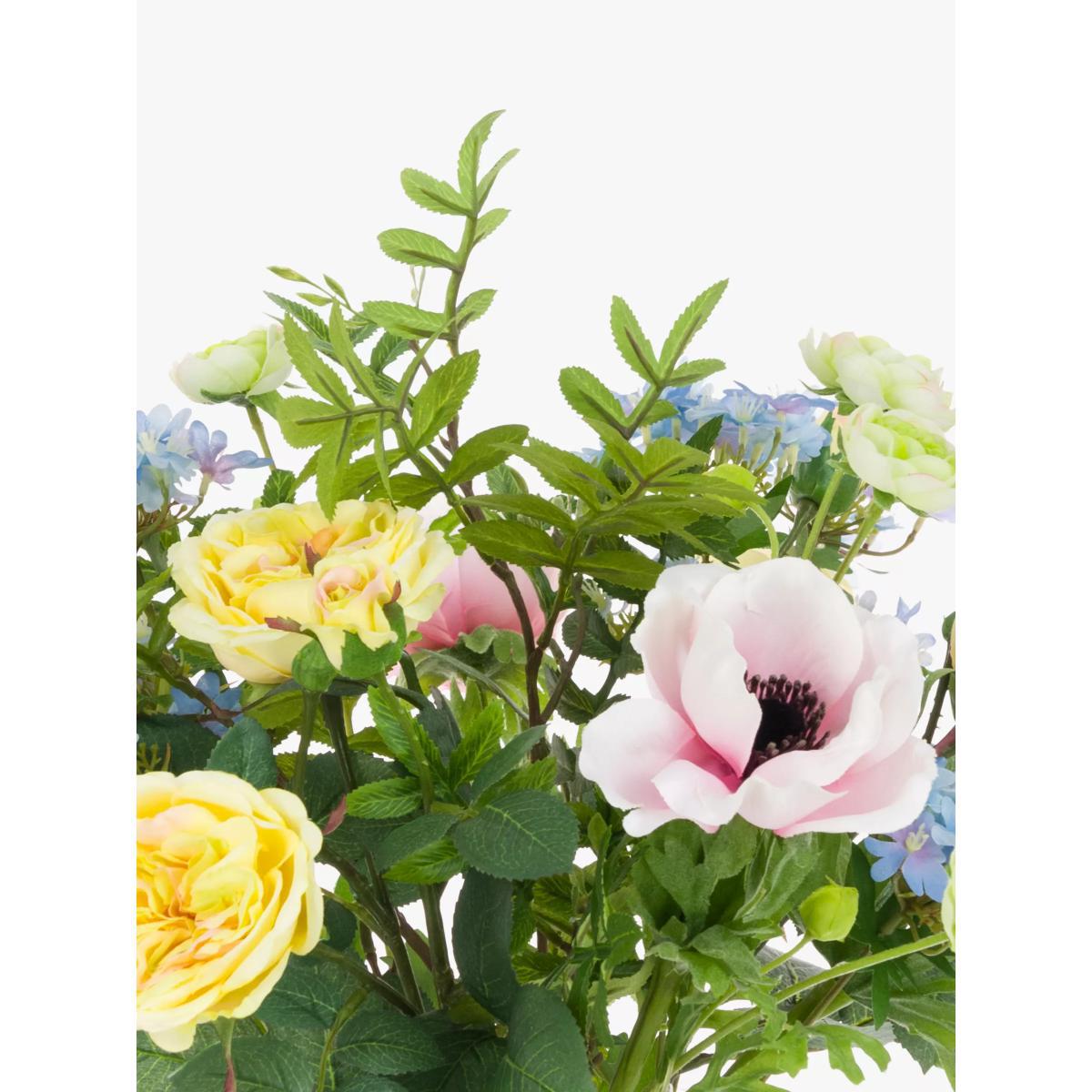 Floralsilk Artificial Rose & Anemone Mix in Vase – image 2