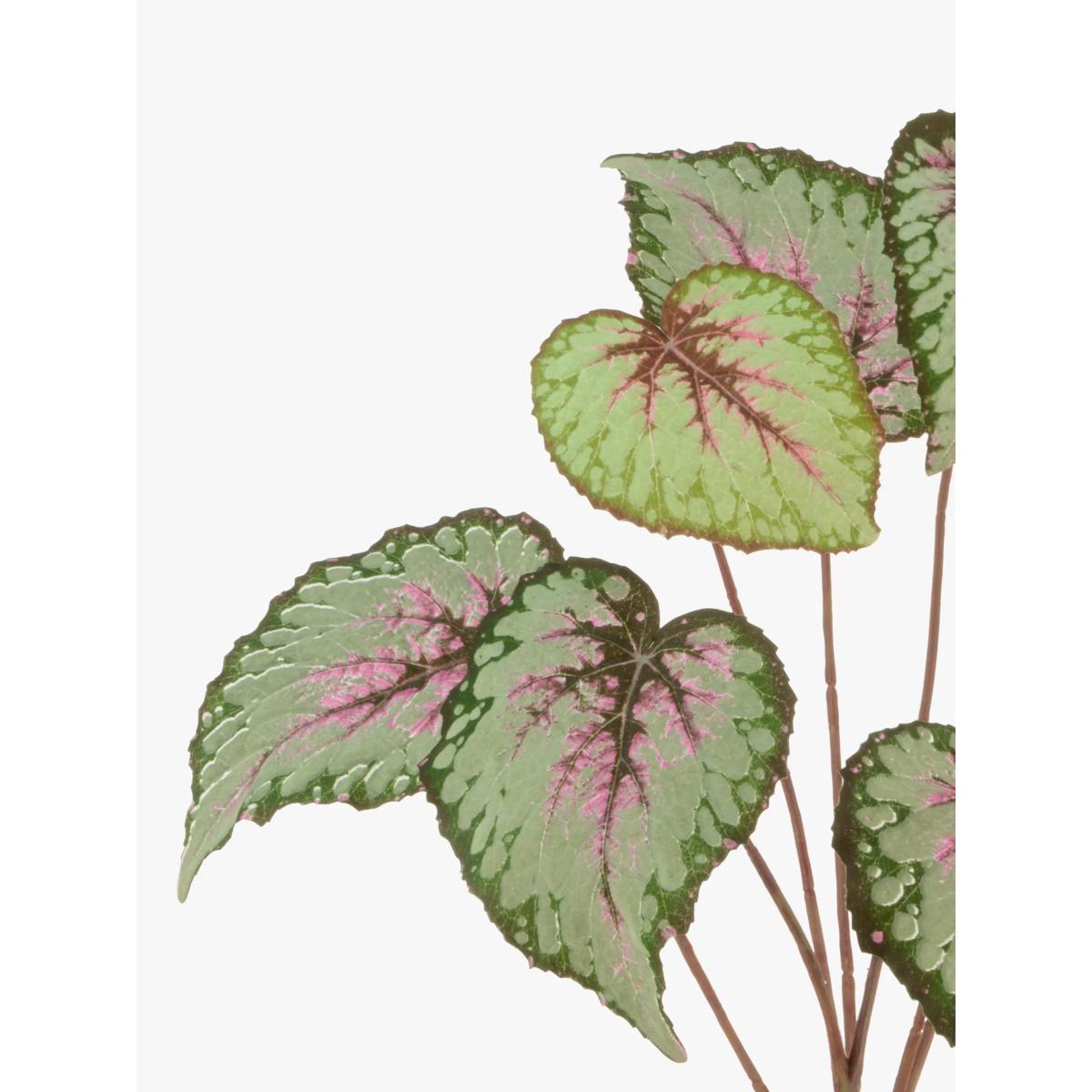 Floralsilk Artificial Begonia Leaf Spray – image 2