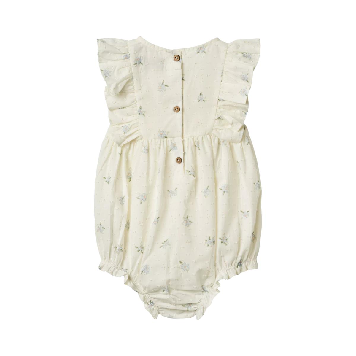 WHEAT Baby Emmaline Romper, Blue Flowers – image 2