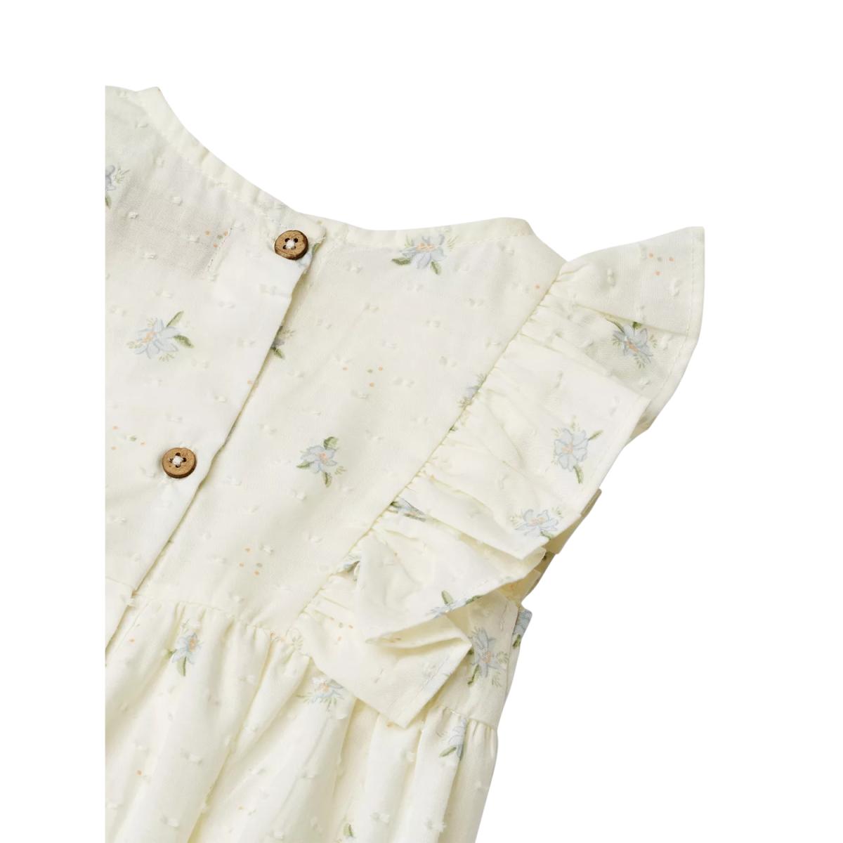 WHEAT Baby Emmaline Romper, Blue Flowers – image 3
