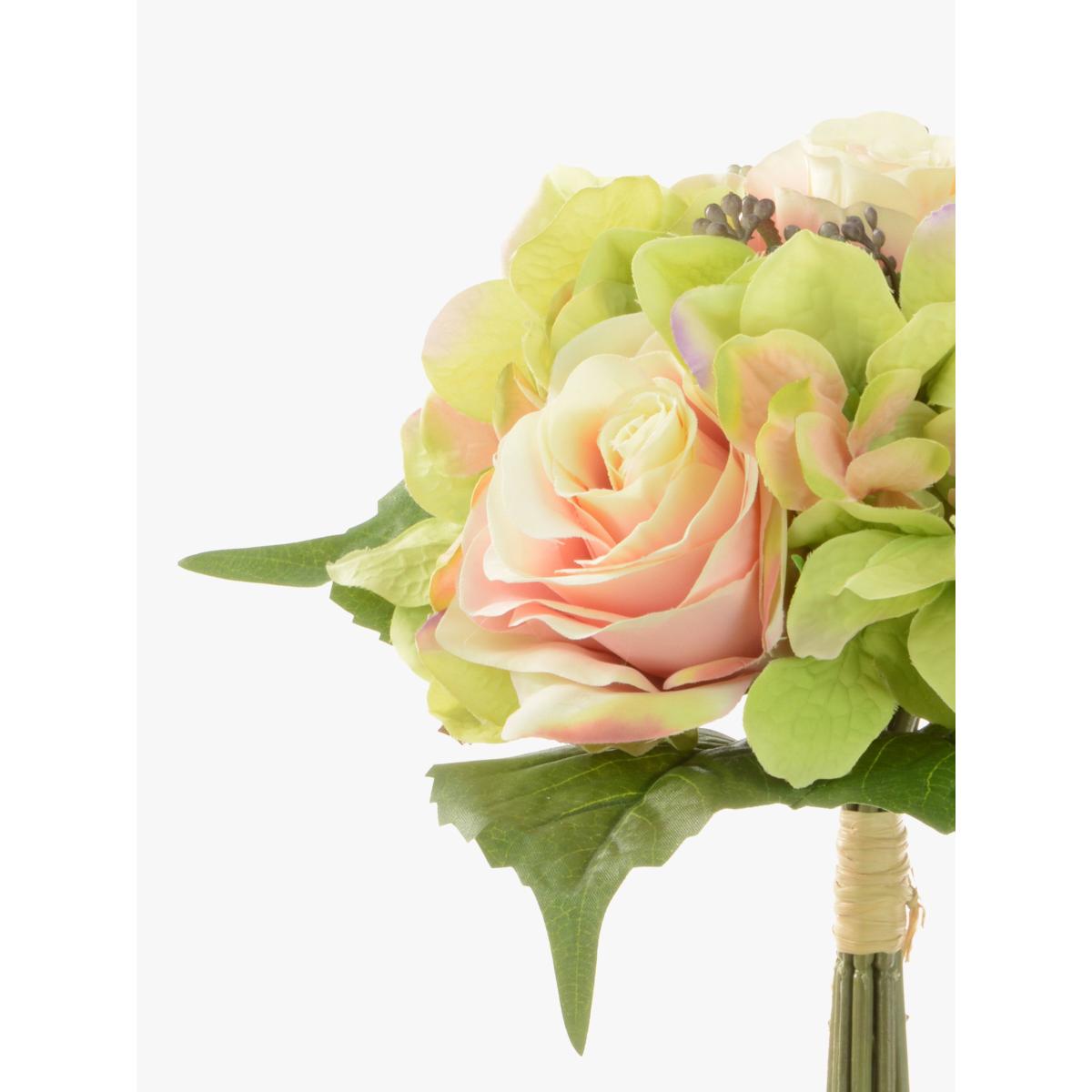 Floralsilk Artificial Rose Hydrangea Bouquet – image 2