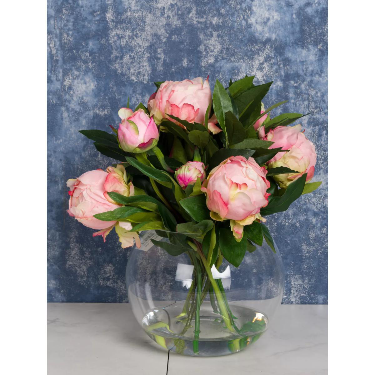 Floralsilk Artificial Pink Peonies in Globe – image 3