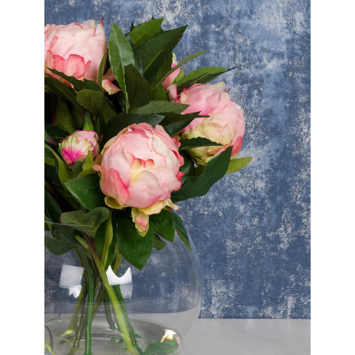 Floralsilk Artificial Pink Peonies in Globe – image 4