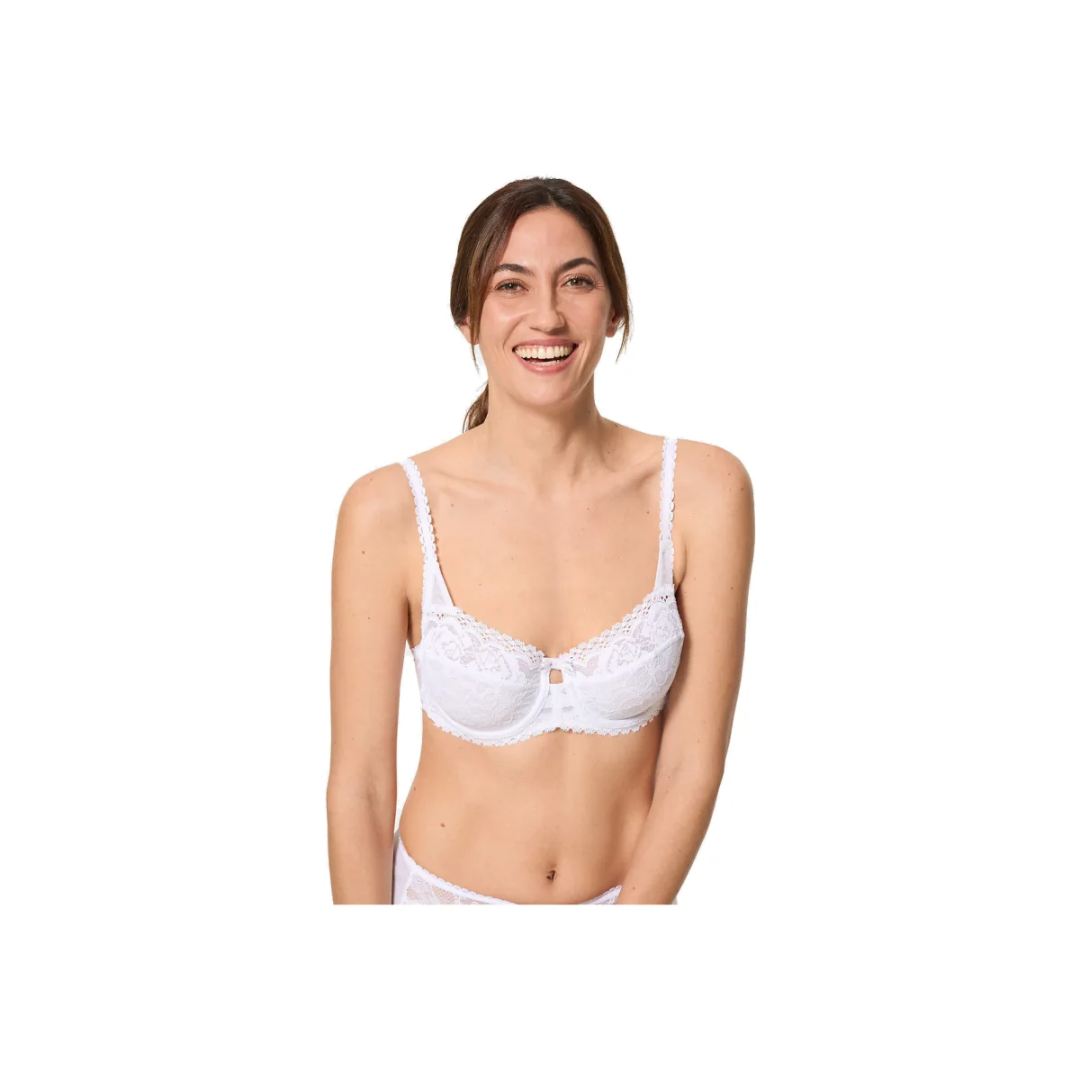 Flower Elegant Demi-Cup Bra