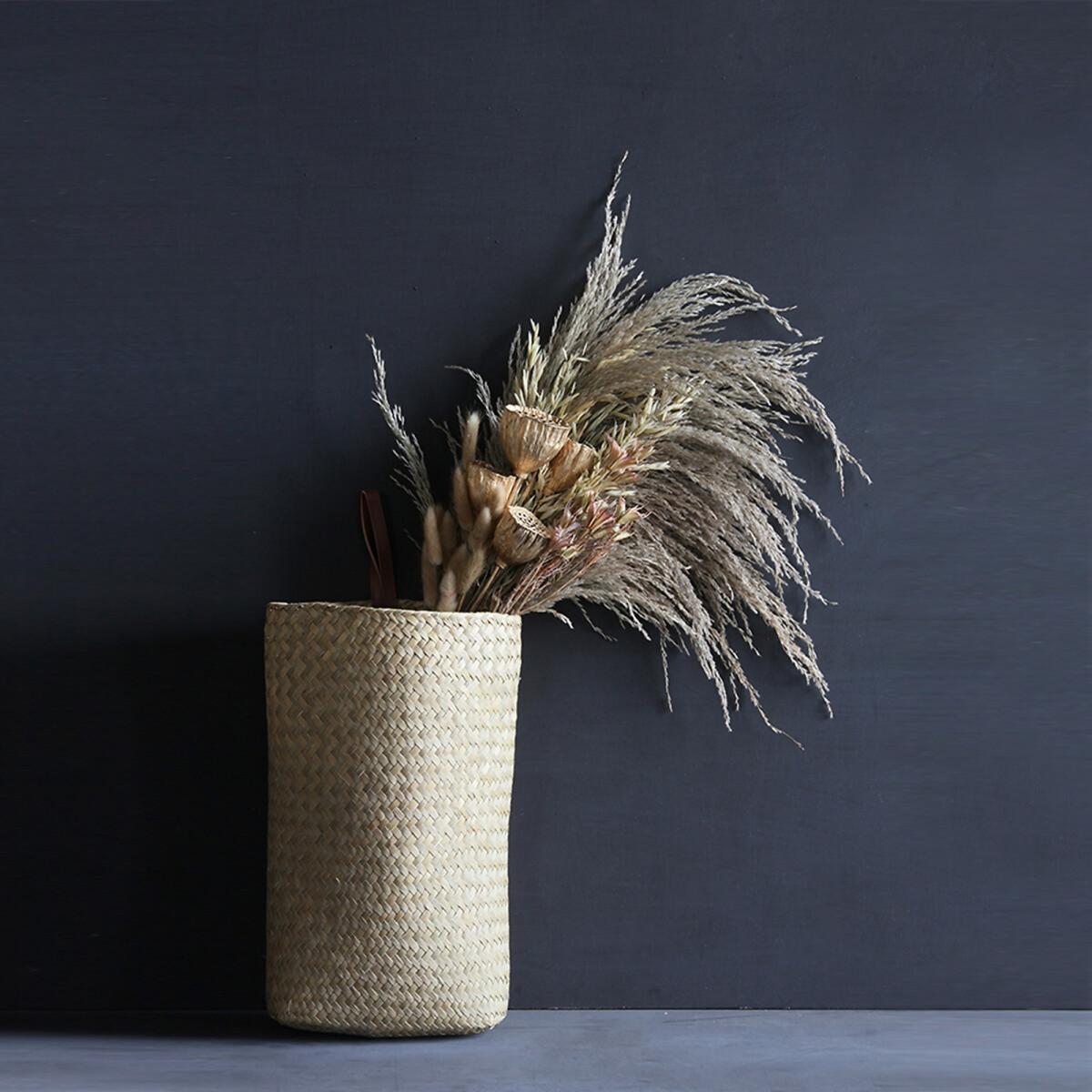 60cm Natural Dried Floral Bouquet - Natural Pampas, Bunny Tail & Gold Lotus Pods – image 3
