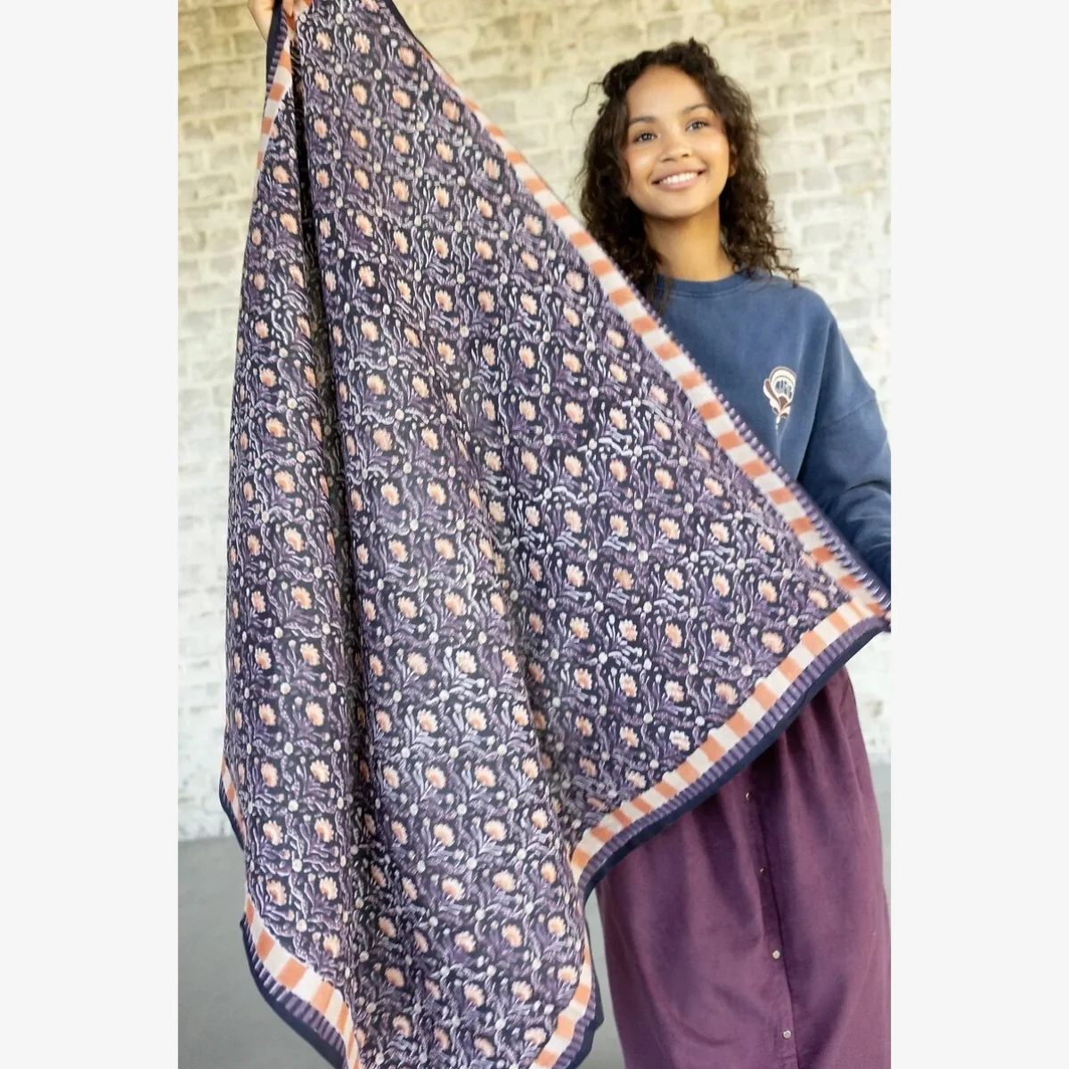 Latika Cactus Printed Large Scarf – image 1