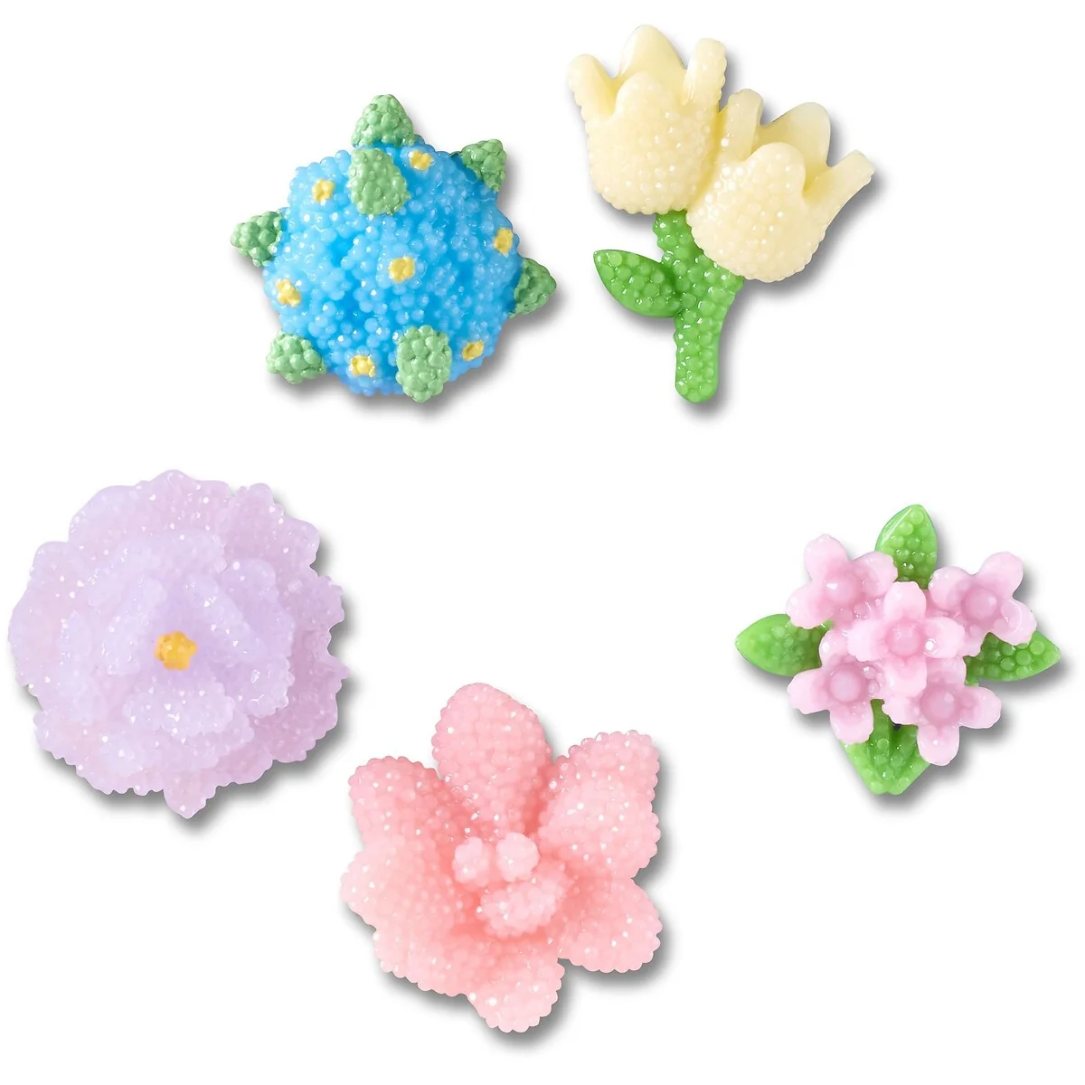 Pack of 5 Beaded Flowers Jibbitz – image 2