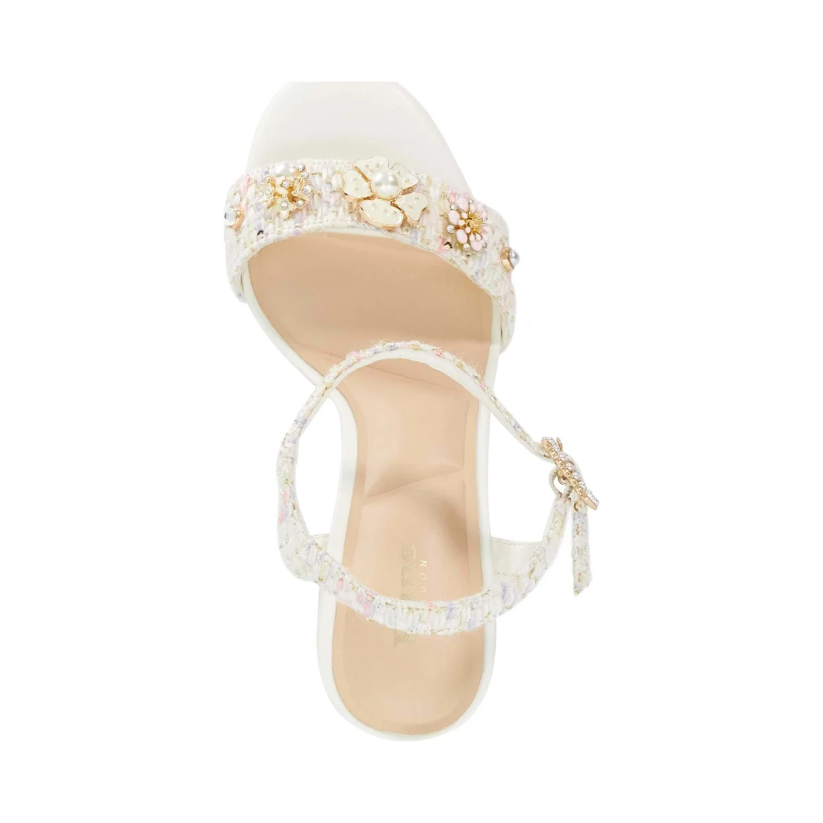 Dune London Flower Embellished Strappy Block Heel Sandals Multi – image 3