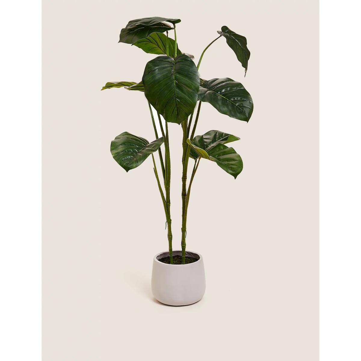 M&S Artificial Floor Standing Tropical Plant - Green Mix, Green Mix – image 1