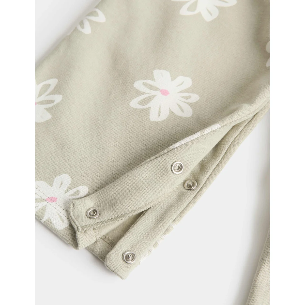 M&S 2 Piece Jersey Flower Dungarees with Top (0-3 Yrs) Green Mix – image 3