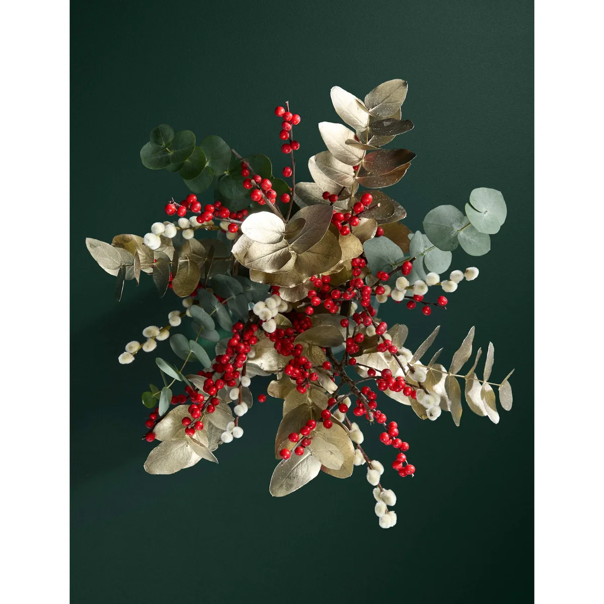 M&S Flower Market Ilex & Gold Eucalyptus Bouquet – image 2