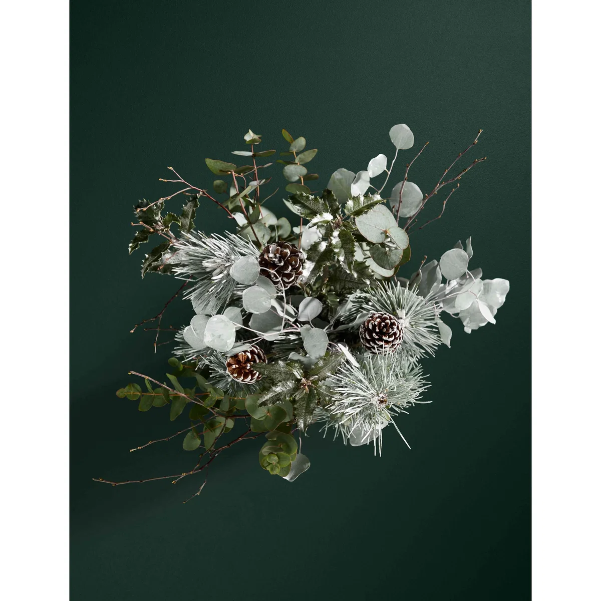 M&S Flower Market Festive Snowy Foliage Abundance Bouquet – image 2