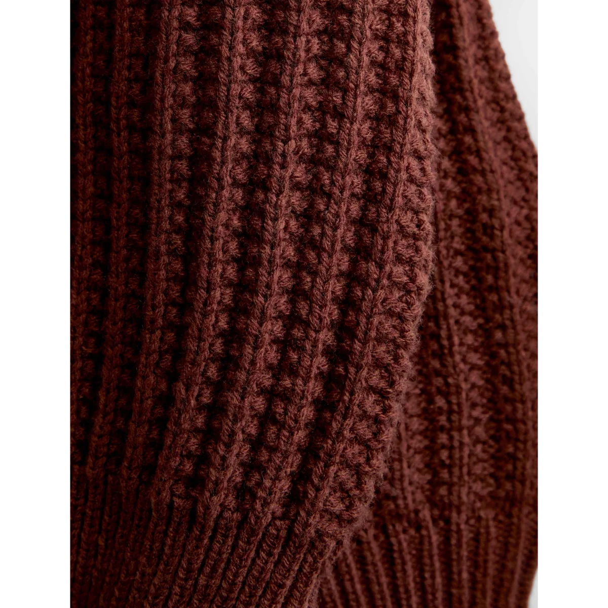 JoJo Maman Bébé Flower Embroidered Ribbed Cardigan Brown – image 3