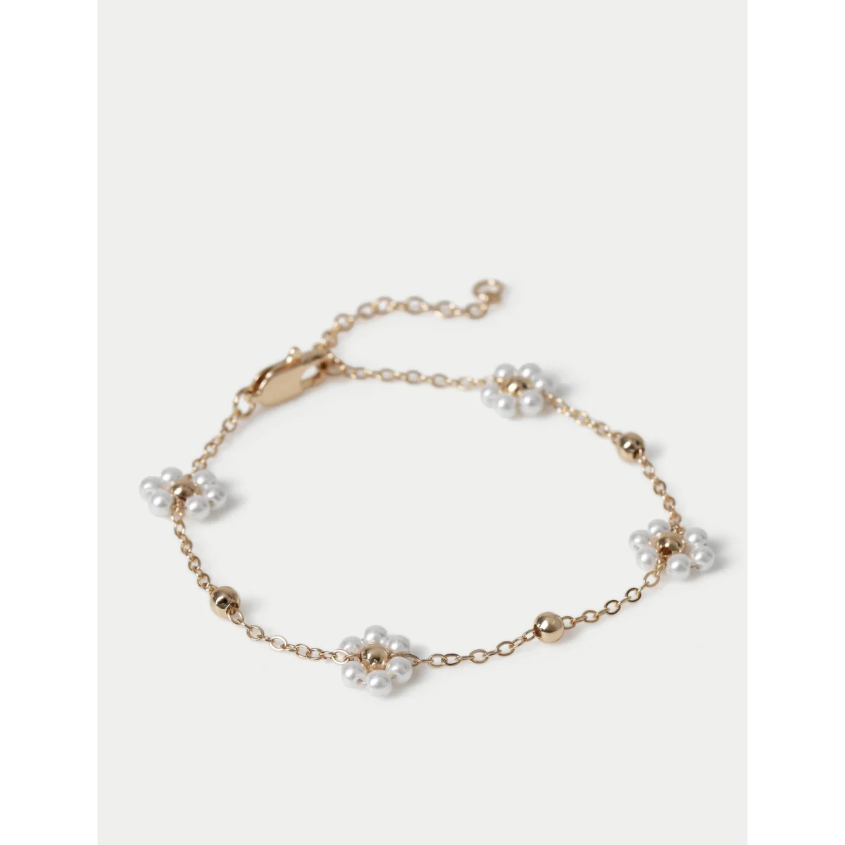 Per Una Flower Drop Bracelet White Mix – image 2