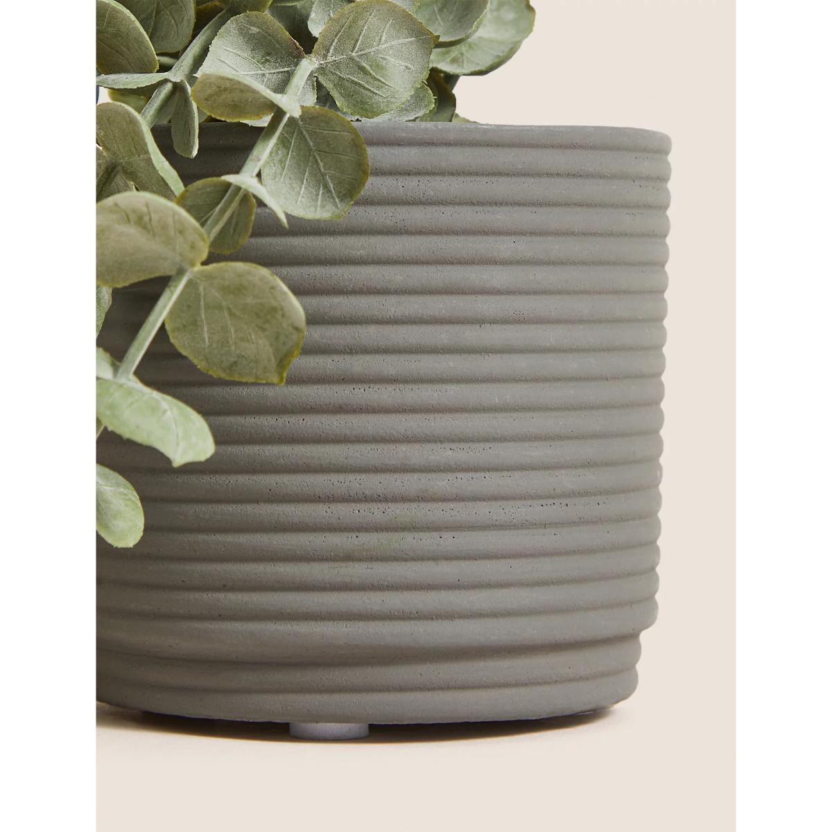 Moss & Sweetpea Artificial String of Hearts in Concrete Pot - Green, Green – image 2