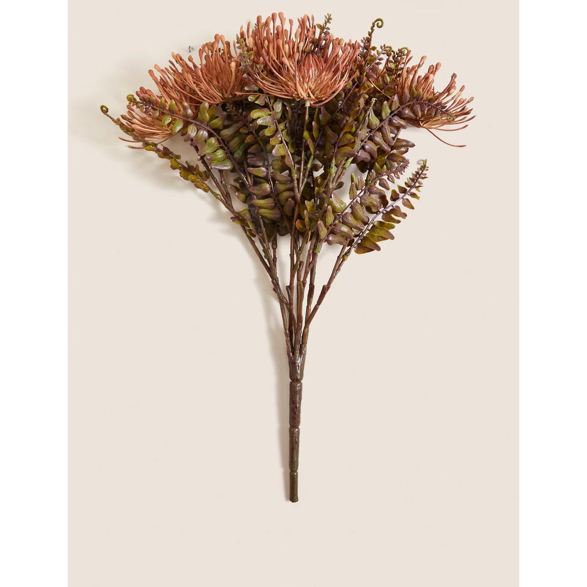 Moss & Sweetpea Artificial Leucospermum Bouquet - Pink, Pink – image 3