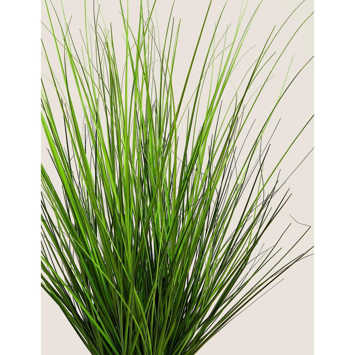 M&S Artificial Medium Grass in Geometric Pot - Green, Green – image 3