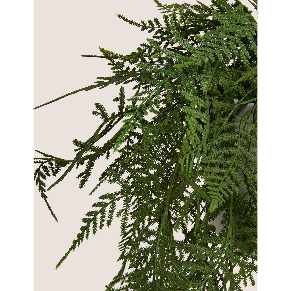 M&S Artificial Trailing Asparagus Fern In Pot - Green, Green – image 2