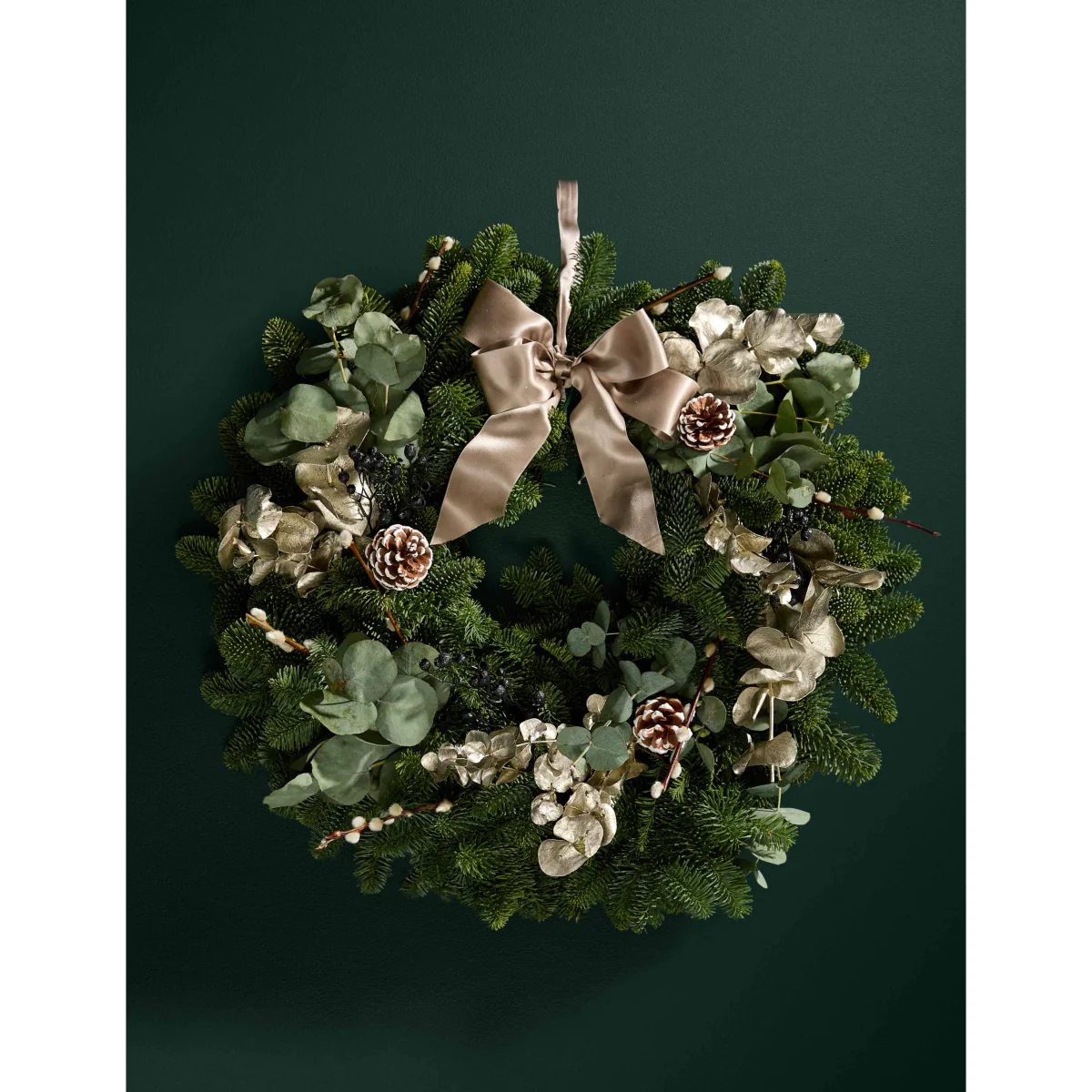 M&S Flower Market Real Festive Natural Wreath – image 4