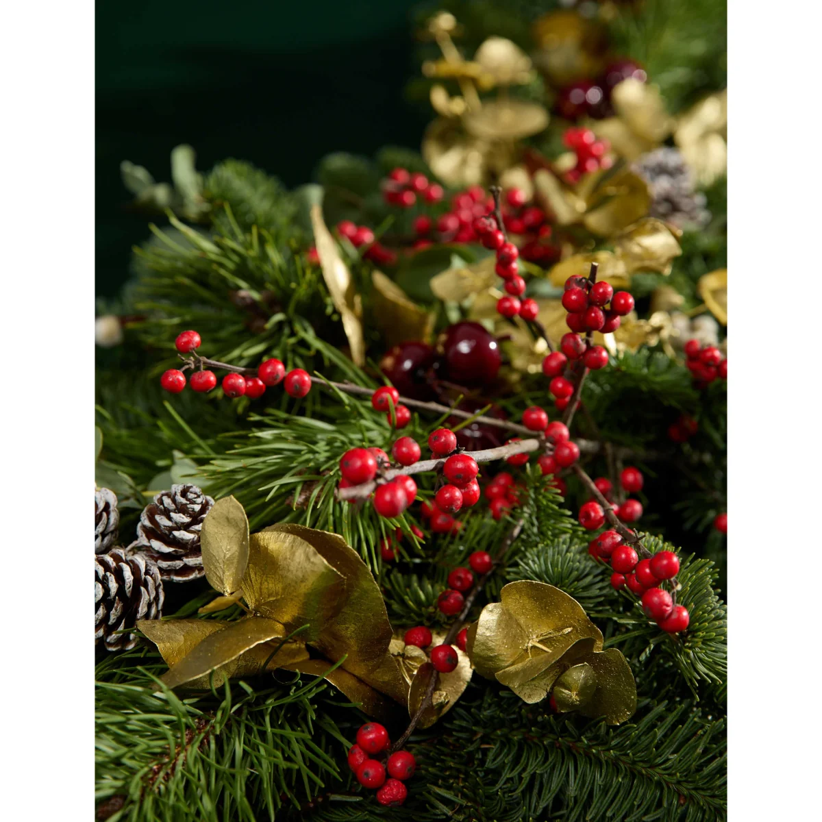 M&S Flower Market Real Festive Red Garland – image 6