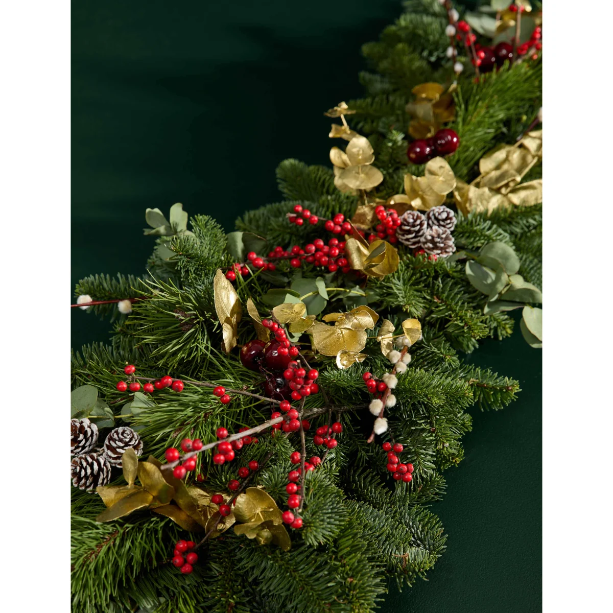 M&S Flower Market Real Festive Red Garland – image 7