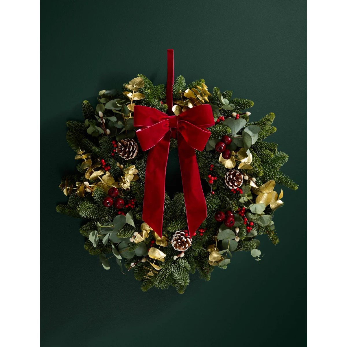 M&S Flower Market Festive Red Wreath – image 4