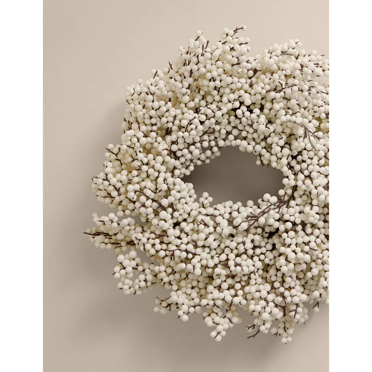 M&S 3 Pack White Berry Wreaths White – image 3