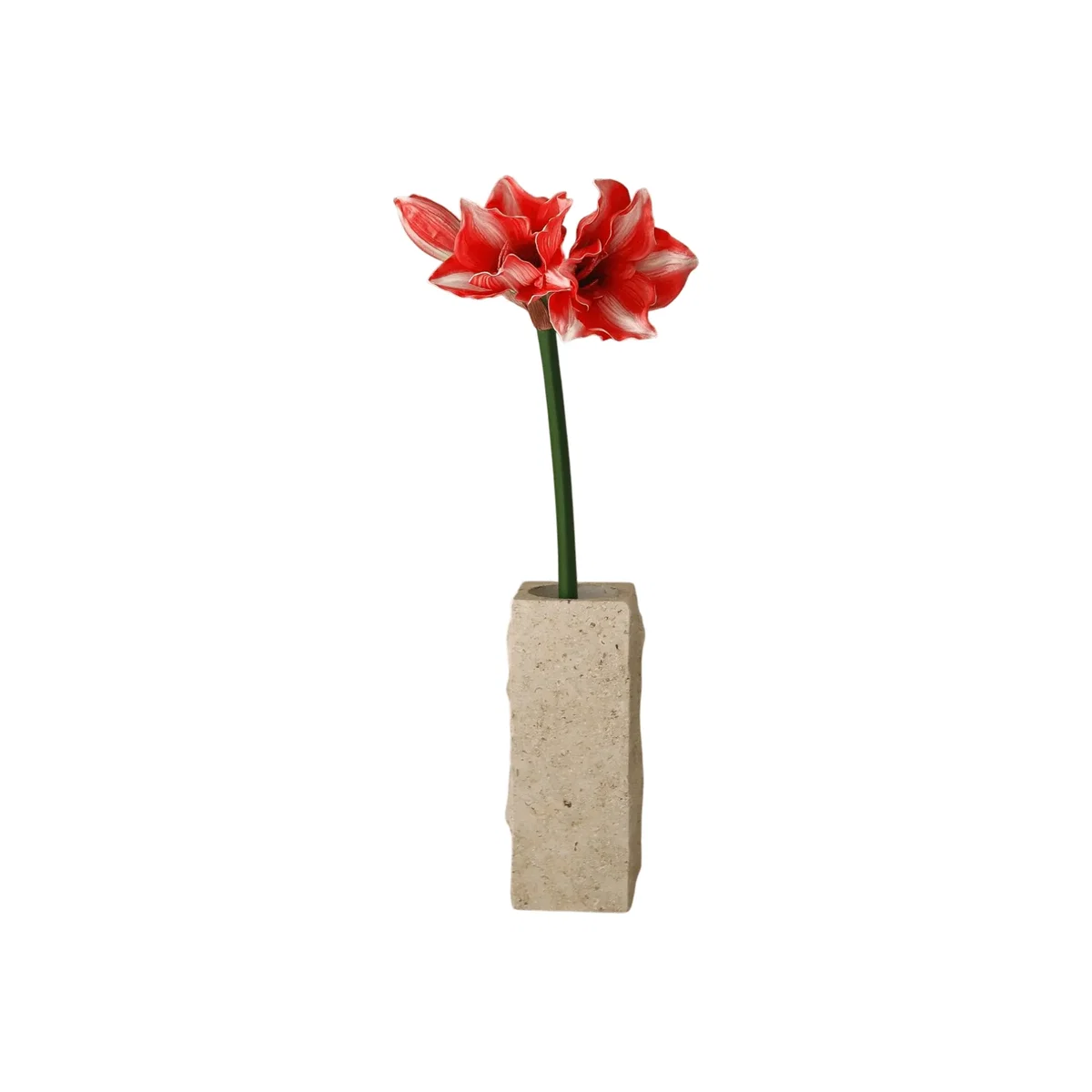 Botané Amaryllis artificial flower Dark red 72 cm – image 1