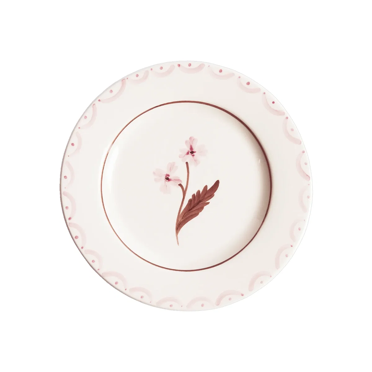 Pick a Poppy Cottage Flower salad plate Light Pink 22 cm – image 1