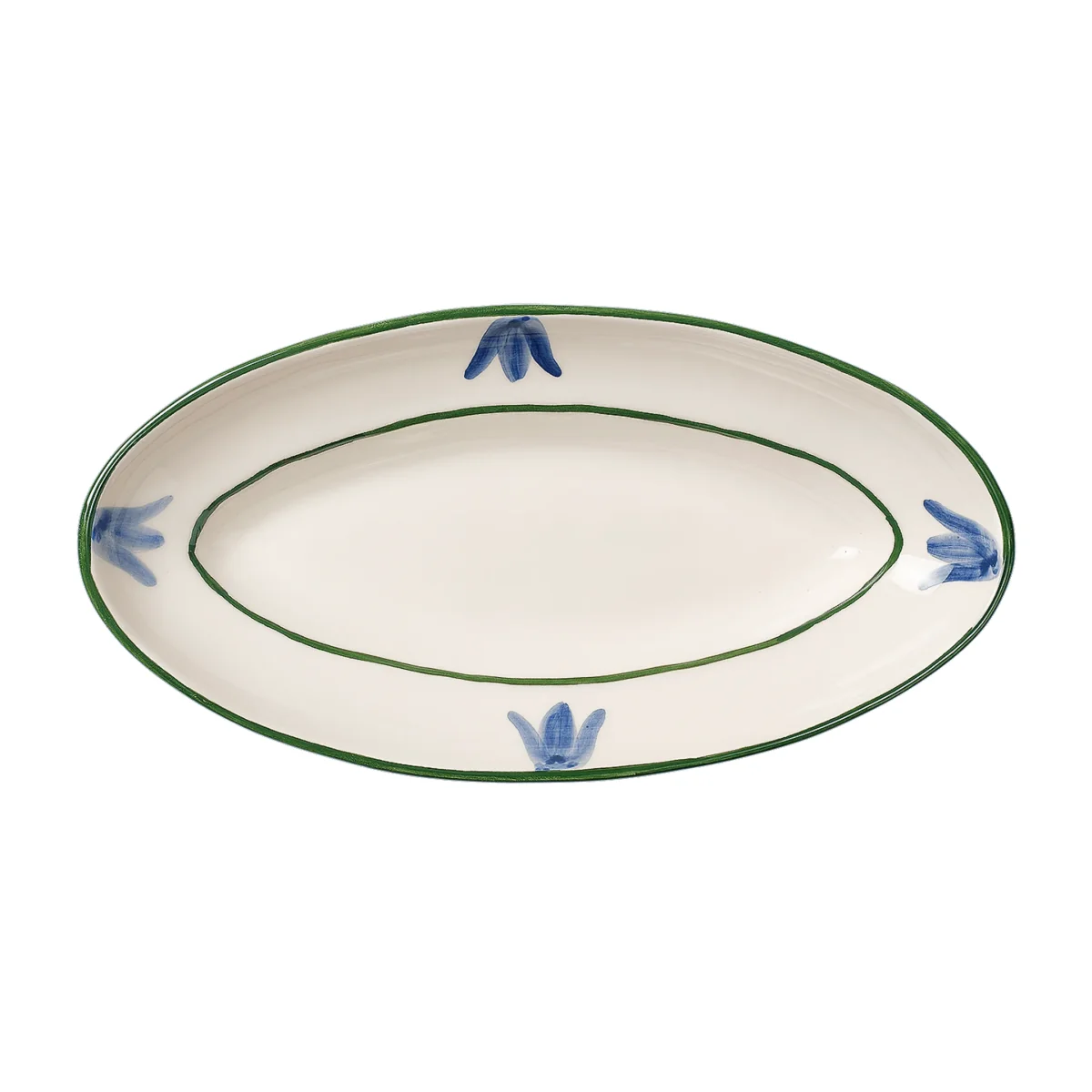 Pick a Poppy Cottage flower Blue Bell serving platter Light Blue 25.5 cm – image 1