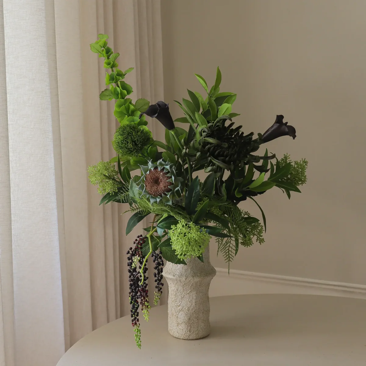 Botané Verdant Noir artificial bouquet Calla spider chrysanthemum autumn sunflower 92 cm 13 pcs – image 3