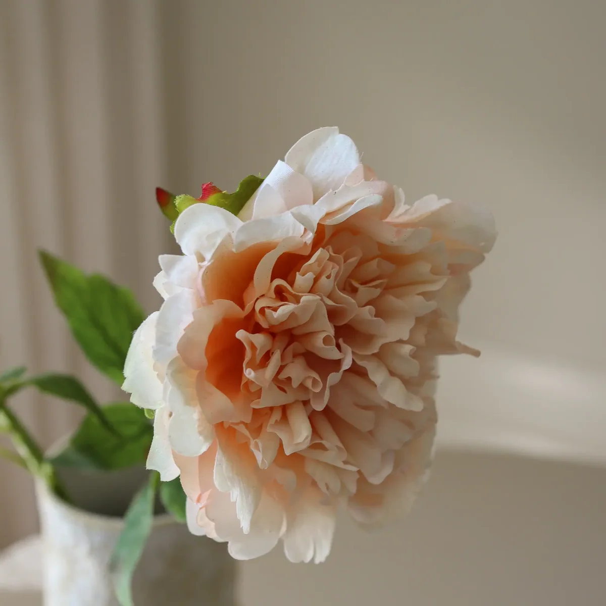 Botané Peony artificial flower Light pink 56 cm 1 pc – image 2