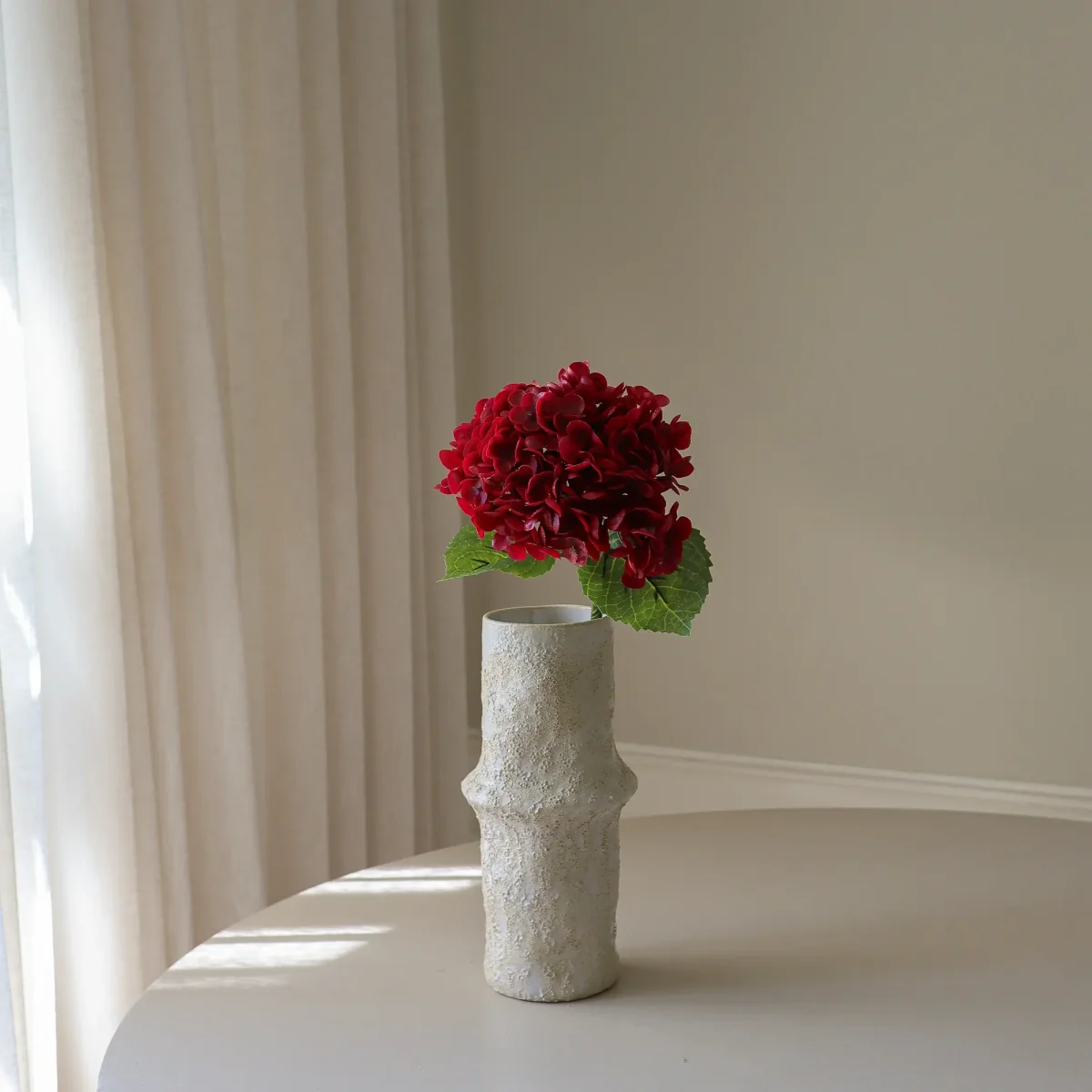 Botané Hydrangea artificial flower Red 51 cm 1 pc – image 3