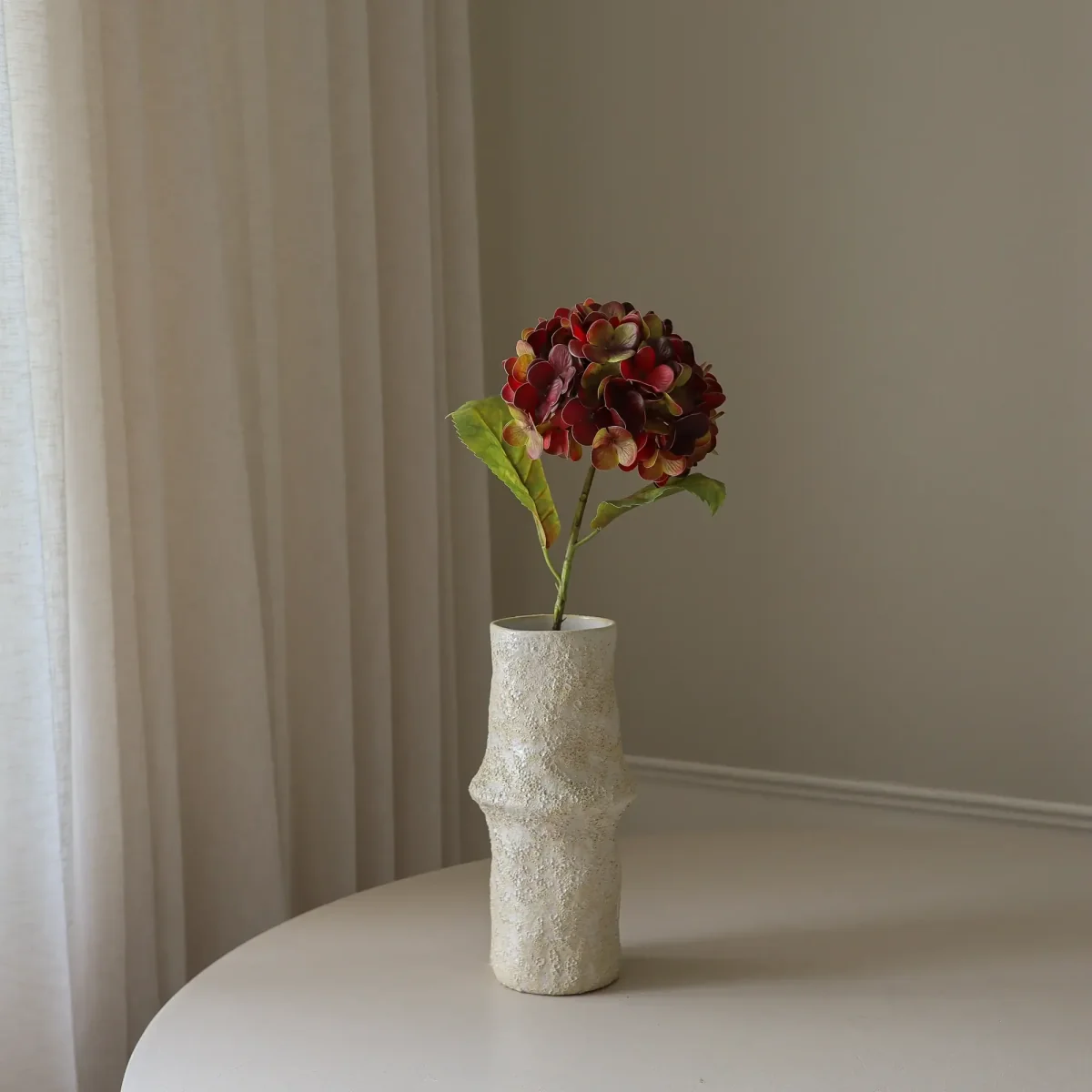 Botané Hydrangea artificial flower Deep burgundy 60 cm 1 pc – image 2