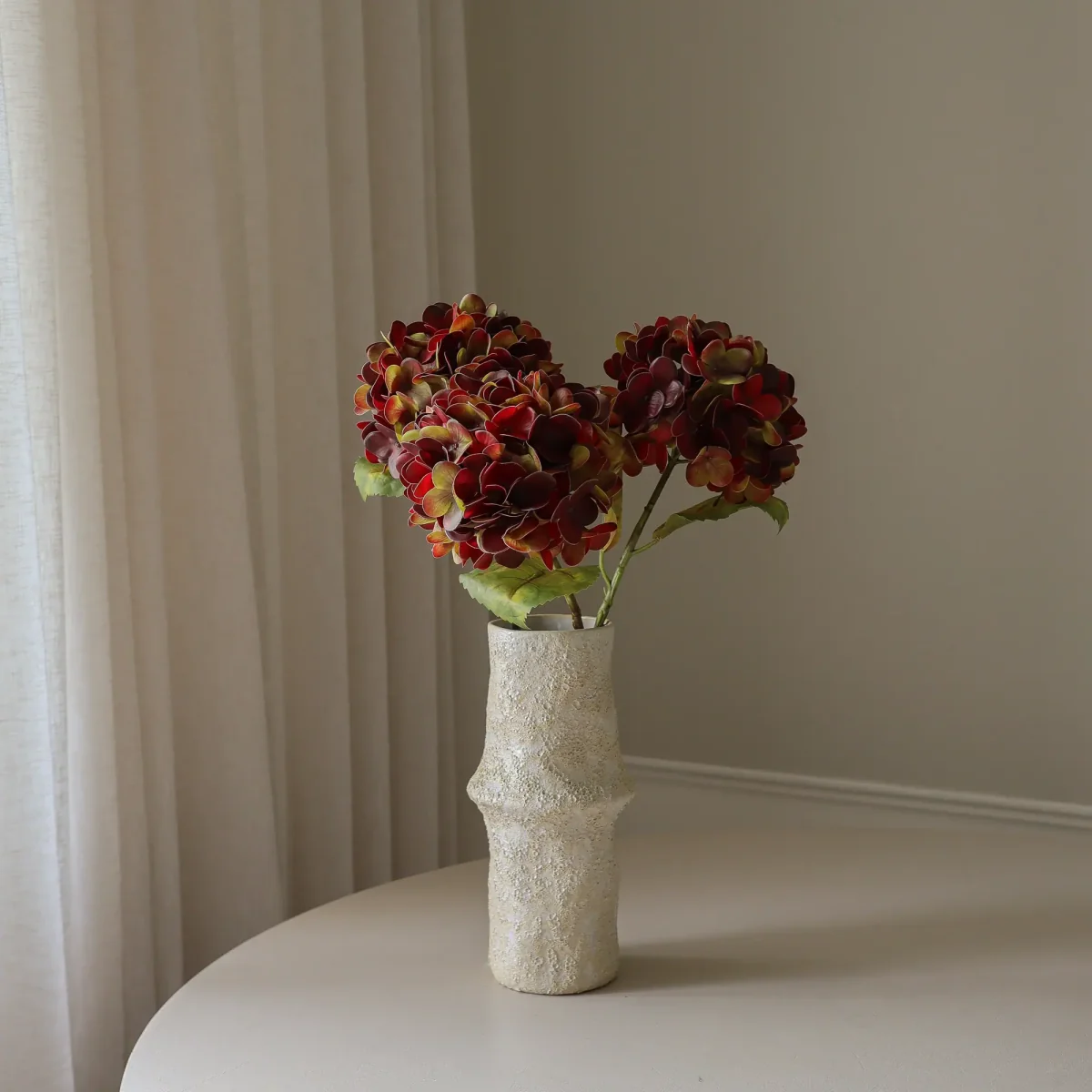 Botané Hydrangea artificial flower Deep burgundy 60 cm 1 pc – image 5