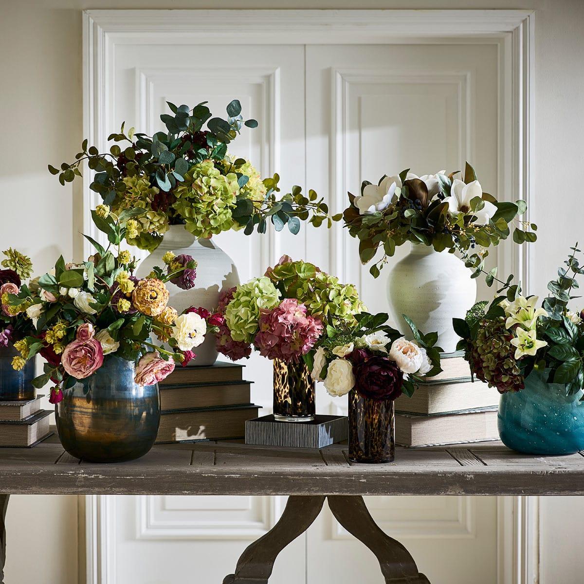 Faux Large Mixed Hydrangea Bunch - Multi – image 2