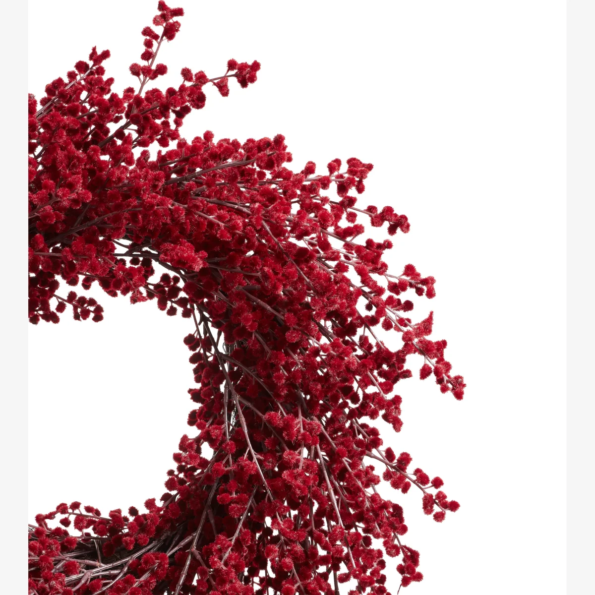 OKA, Faux Berry Wreath - Red Garnet, Seasonal Decoration – image 1