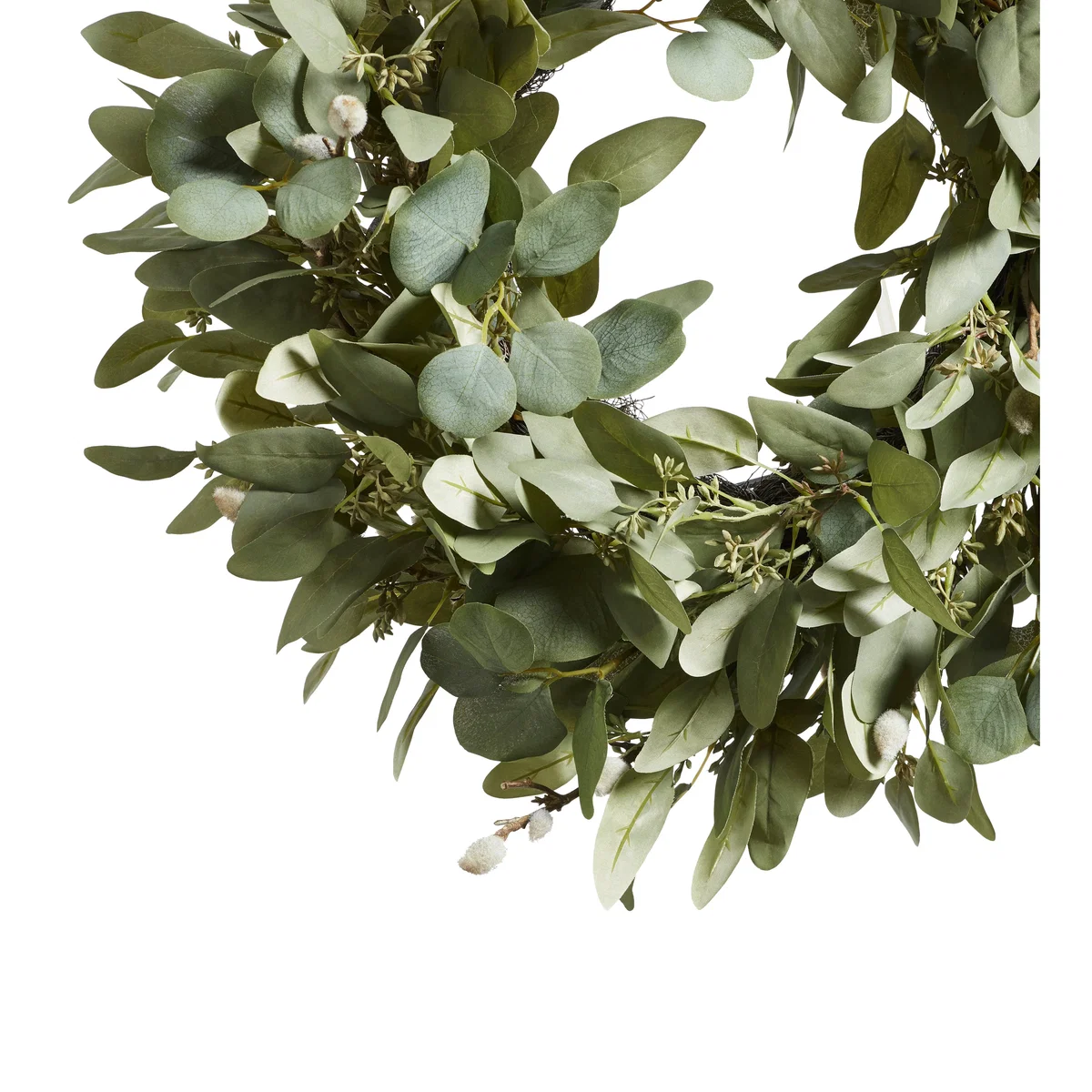 OKA, Faux Eucalyptus Wreath - Pale Green, Wreath – image 4